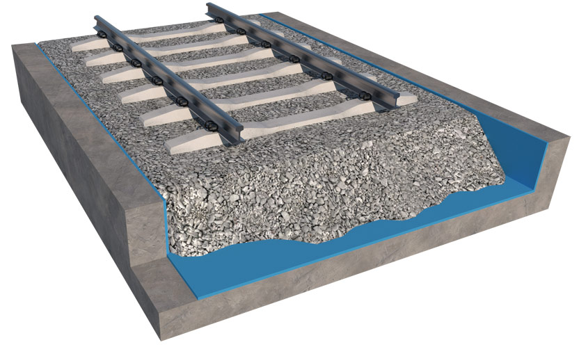 Maty wibroizolacyjne na podłożu betonowym - Tines