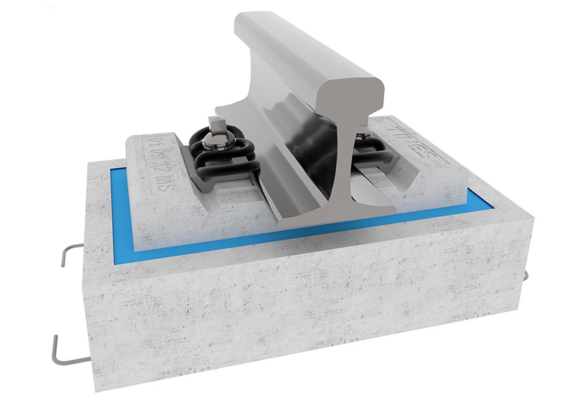 Рельсовые блочные опоры Tines EBS