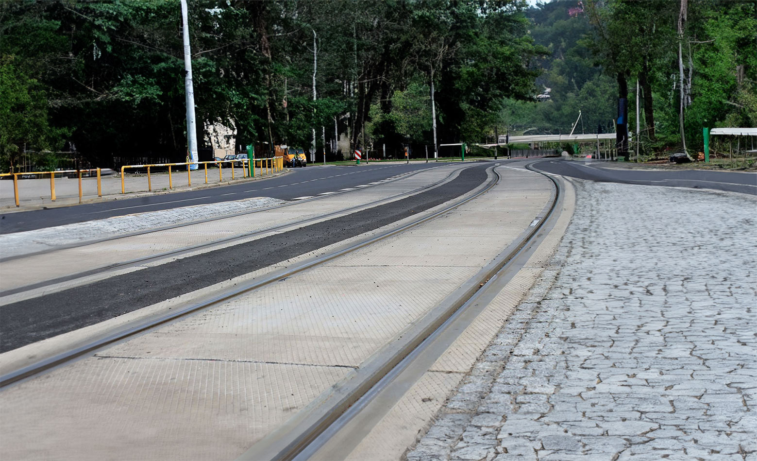 Torowiska tramwajowe Tines