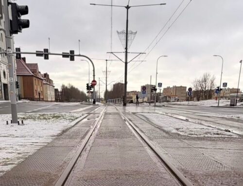 Современный трамвайный переезд в сердце Эльблонга — технология TINES® TRAM на практике