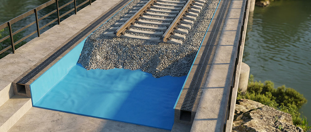 Maty wibroizolacyjne - kolej - Tines