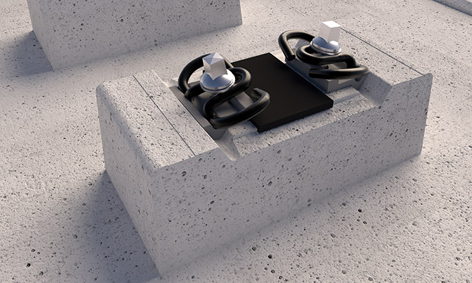 System sprężystego przytwierdzenia szyny TINES® W14 